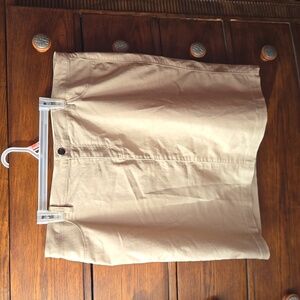 STYLE&CO button fly caki coloured skirt. Women's sz 18